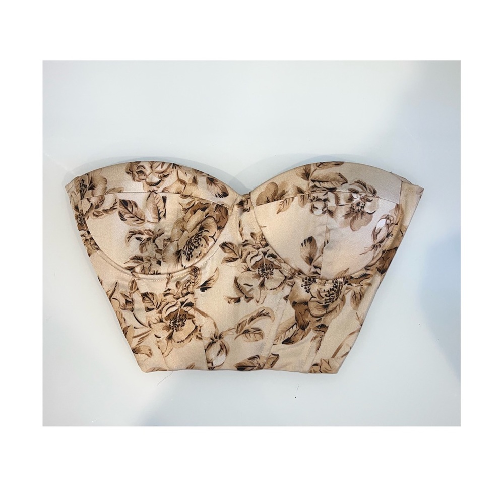 Floral Print Corset Top